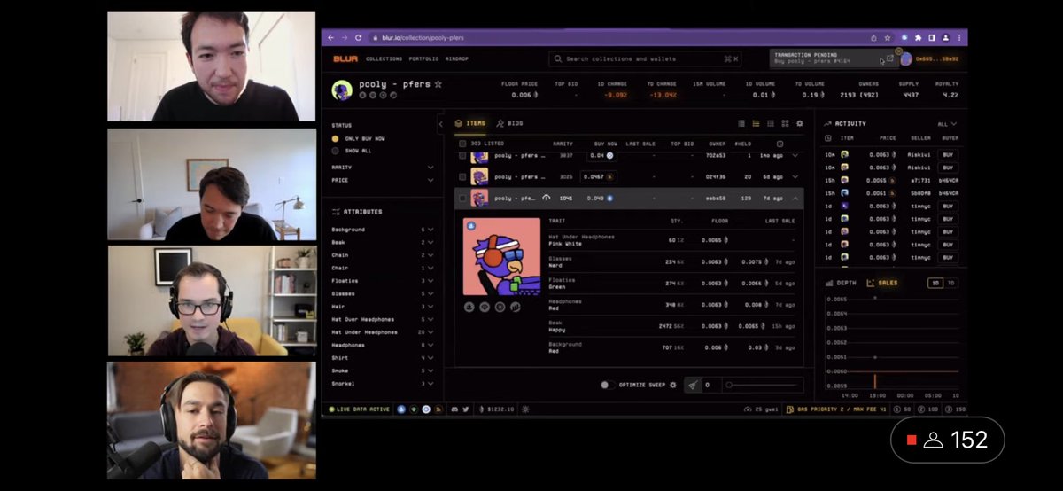 kangaman_gus's tweet image. Watching a #pfer being purchased live on @BanklessHQ was so sweet 💜