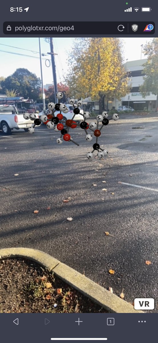 AR test - find the particles. Testing a ar geo location prototype. 
#ar #molecules #fun #edutech      #AugmentedReality #education