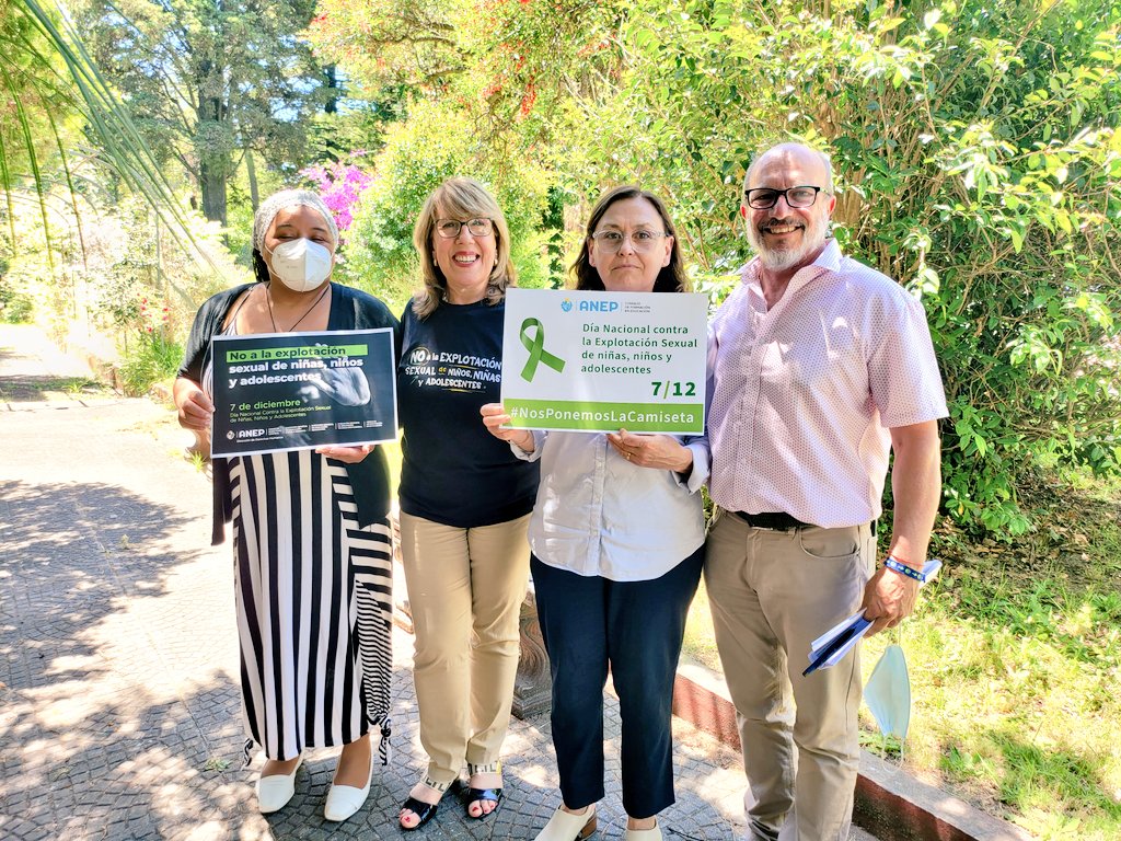 cfe_anep's tweet image. En el Día Nacional contra la Explotación Sexual de Niñas, Niños y Adolescentes en el @cfe_anep #nosponemoslacamiseta 

@inau_oficial @ANEP_Uruguay