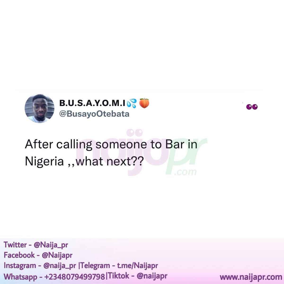 Naija_PR's tweet photo. What next? https://t.co/RZrN88N0hK
