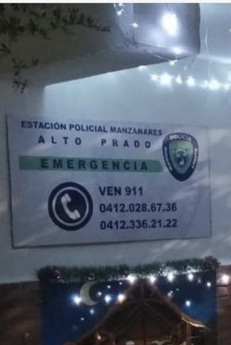 asolopra's tweet photo. @AlcaldiaBaruta @PoliBaruta @reinaaleman Esta pancarta validad que no tienen claro donde realmente está ubicado el módulo de POLIBARUTA. Les recordamos que está ubicado en Lomas de Prados del Este. NO ALTO PRADO, NO MANZANAREZ. Esto confunde a nuestra comunidad. https://t.co/yjpZn2uuEC