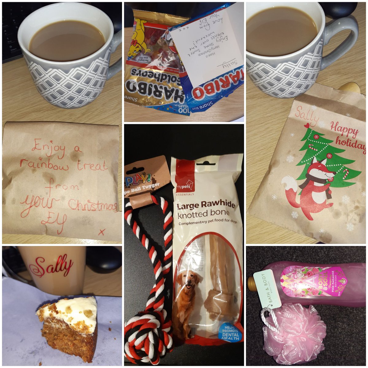 sallyfisherFF4X's tweet photo. #thankyouelf
Lovely surprises keep being left on my desk... making my day ๐
And even the dog gets treats... ๐
#thoughtful https://t.co/8Nzx2fu2ls
