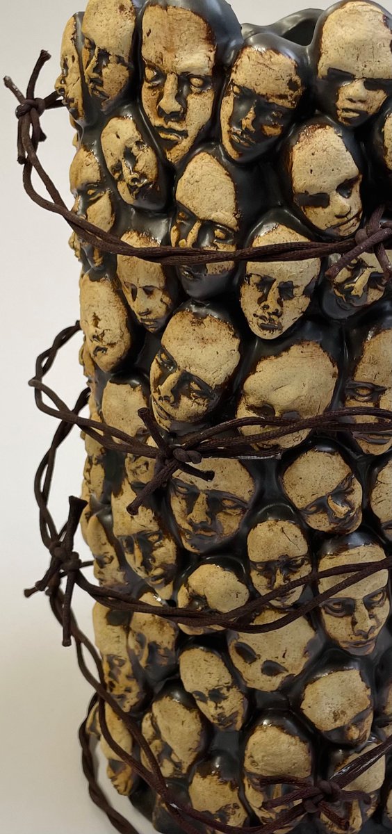 Mia made this incredible ceramic sculpture about the oppression of people around the world in Advanced Ceramics class at WHS! #wiltonwayct #ceramics