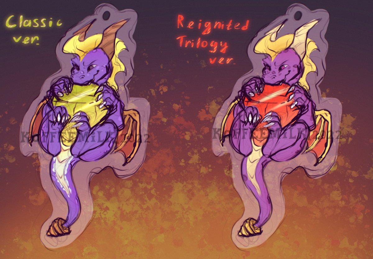 _Koffeemilk_'s tweet photo. Some sketches for merch ✨
They would be a acrylic charms 👀
#spyro #FANART #spyromerch #digitalart #acryliccharm #skylanders https://t.co/hLT2gYNxrN