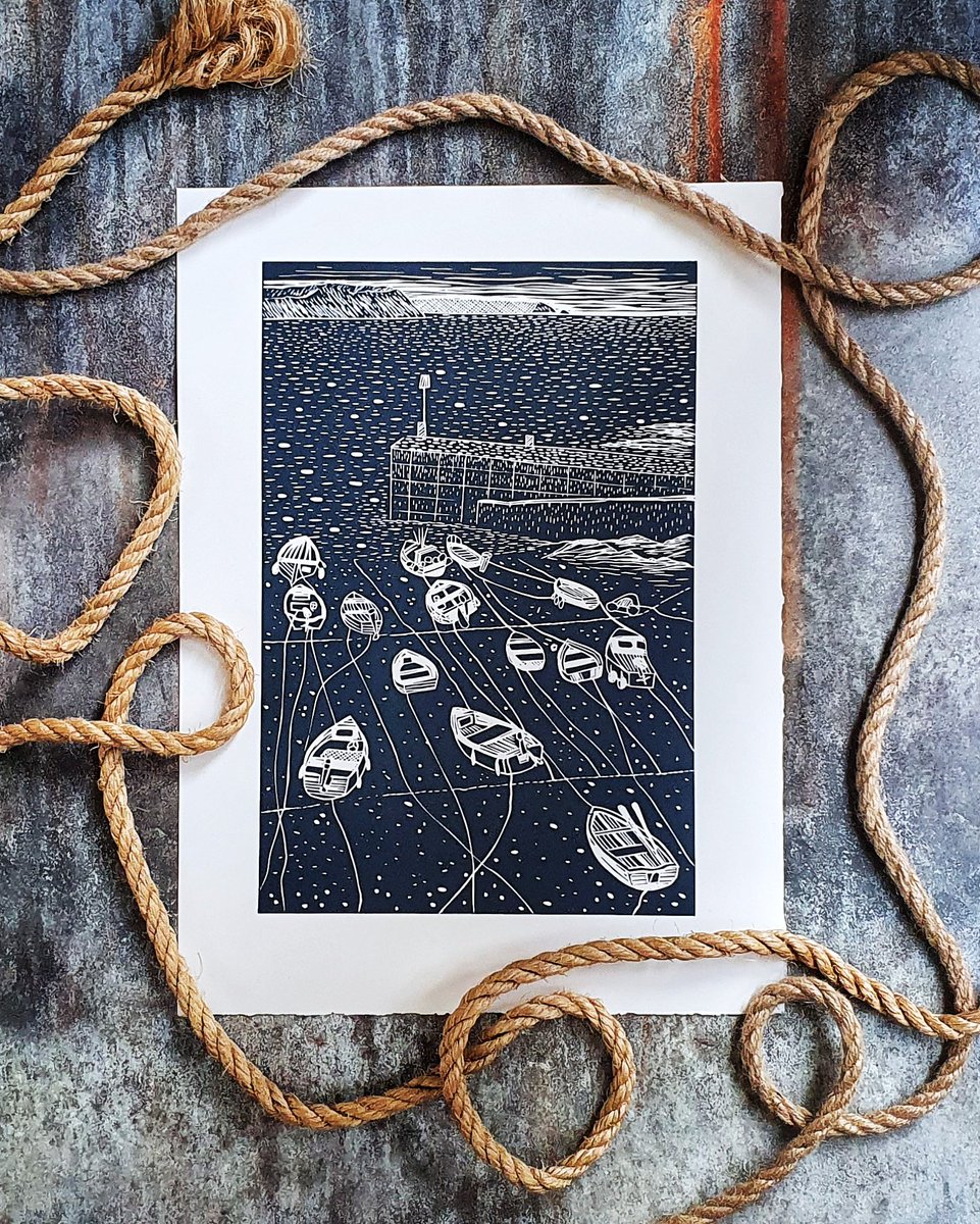 First Solo Show for Lino Lord this weekend at the Fisherman's Shelter Portscatho, Cornwall. Open Saturday and Sunday 10-5
More over @linolordpress on Instagram.  Please share and RT to your Cornish Followers. Thank you #LoveCornwall #Cornwall #Cornish #WassOn #Roseland