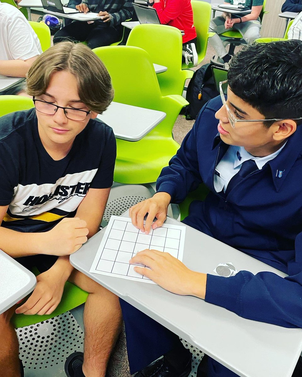 AP students using code to move their “robots.”