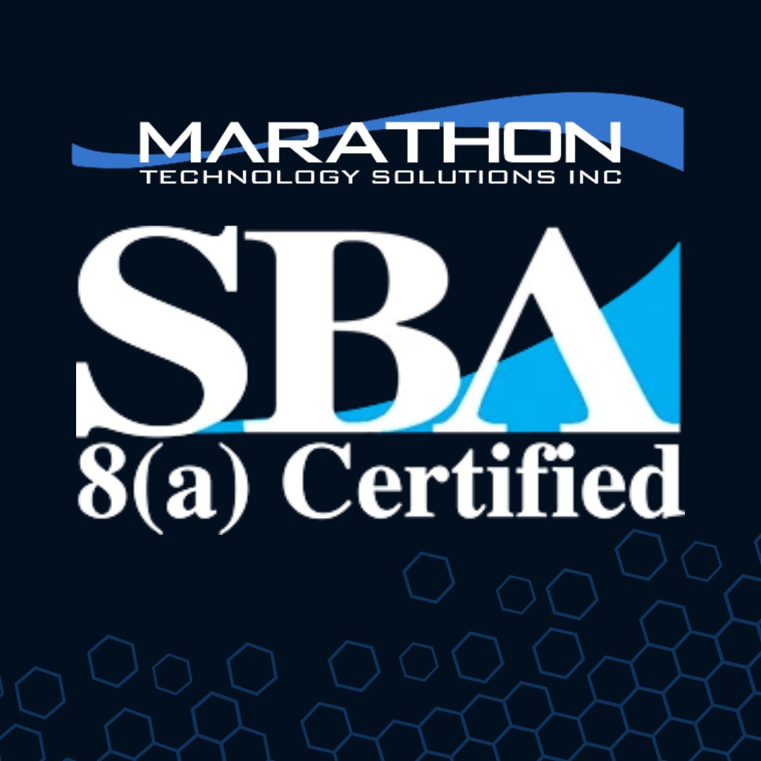 MarathonTechInc's tweet photo. We are thrilled to announce that Marathon achieved its SBA 8(a) certification in May 2022 and will continue to showcase our expertise and capabilities

#sba #8a #certification #NAICS #mbe #dbe #sbe #systemintegration #security #electrical #design #contractors #marathontechinc https://t.co/C0iEvJdtb1