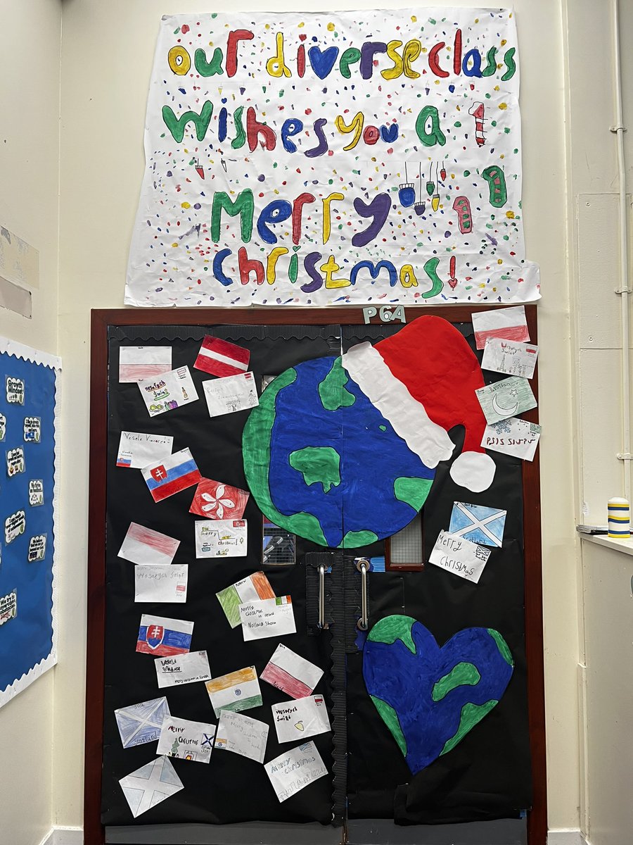 KylePentland's tweet photo. P6 have loved creating a Christmas door that is representative of them! https://t.co/AaHzcBBeuo