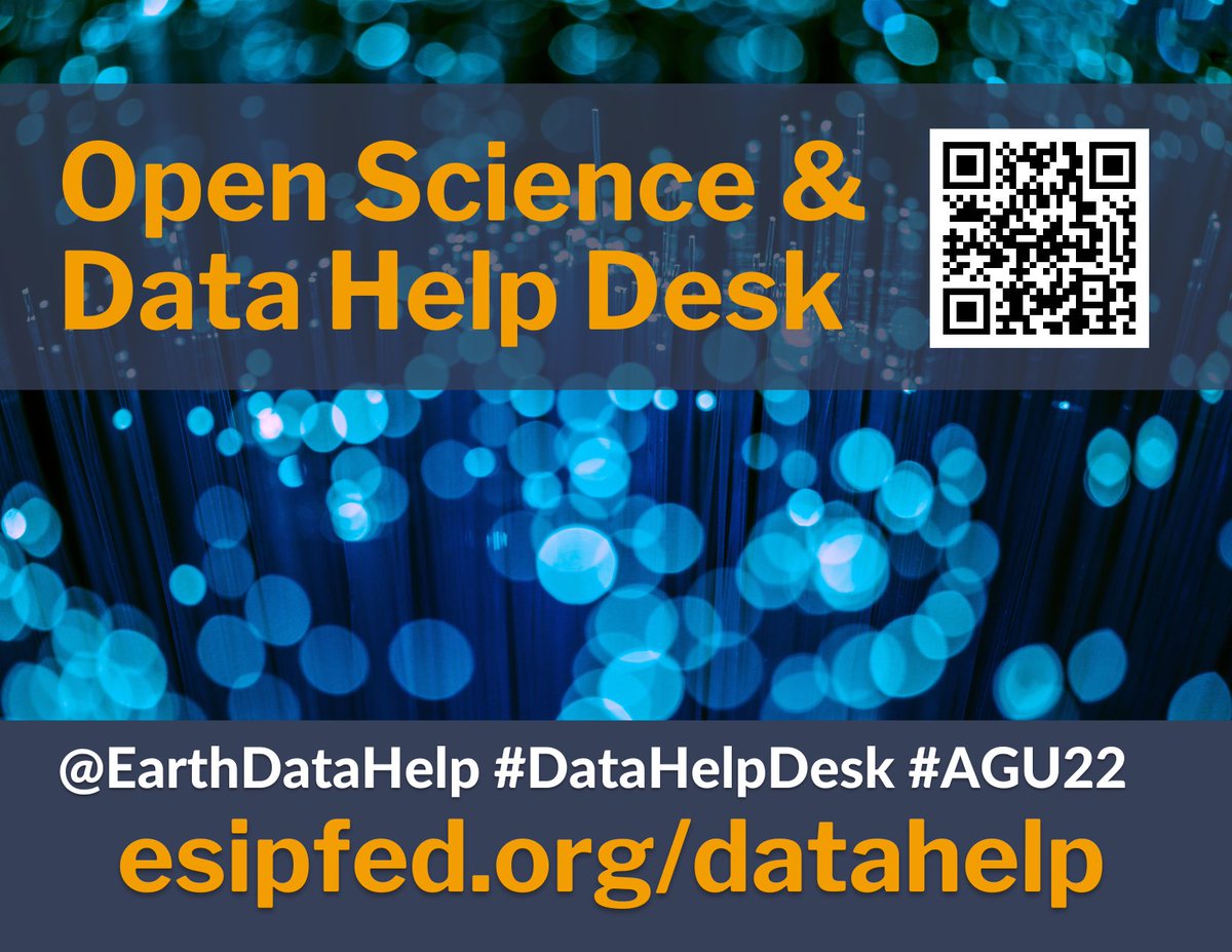 Earth Science Information Partners (ESIP) (@esipfed) on Twitter photo Wondering where to publish your data, and how? Ask the data experts <a href="/EarthDataHelp/">Data Help Desk</a> during #AGU22. Come see us at Exhibit Booth #1901 or tweet #DataHelpDesk <a href="/EarthDataHelp/">Data Help Desk</a> <a href="/theAGU/">AGU (American Geophysical Union)</a>
esipfed.org/data-help-desk… Wondering where to publish your data, and how? Ask the data experts <a href="/EarthDataHelp/">Data Help Desk</a> during #AGU22. Come see us at Exhibit Booth #1901 or tweet #DataHelpDesk <a href="/EarthDataHelp/">Data Help Desk</a> <a href="/theAGU/">AGU (American Geophysical Union)</a>
esipfed.org/data-help-desk…
