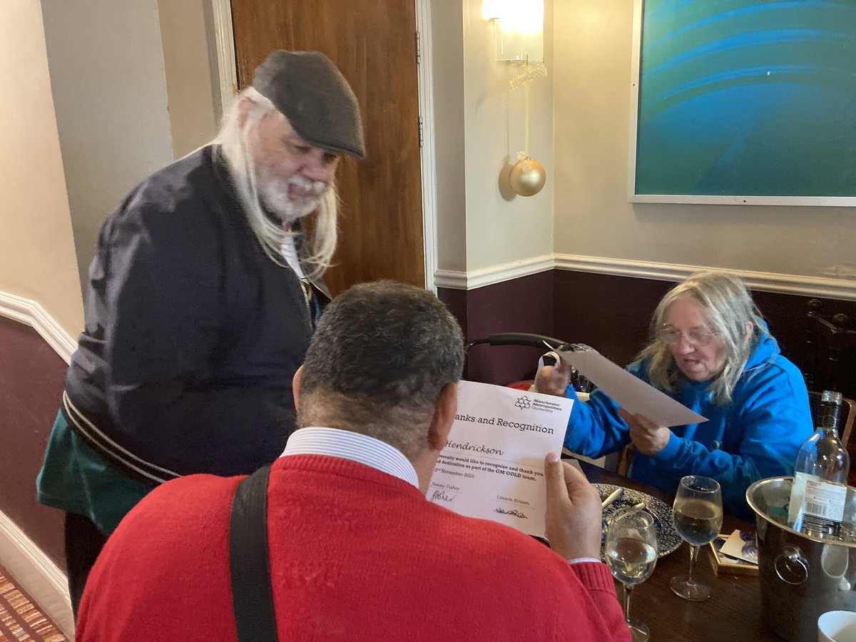 John and Pauline couldn’t come to our celebration event.  So Daniel gave them their certificates <a href="/FD_SPICE/">SPICE</a> Christmas get together today 😊