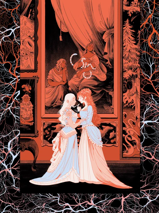 two of my favorite illustrations from this year, both from my Carmilla book with Beehive  