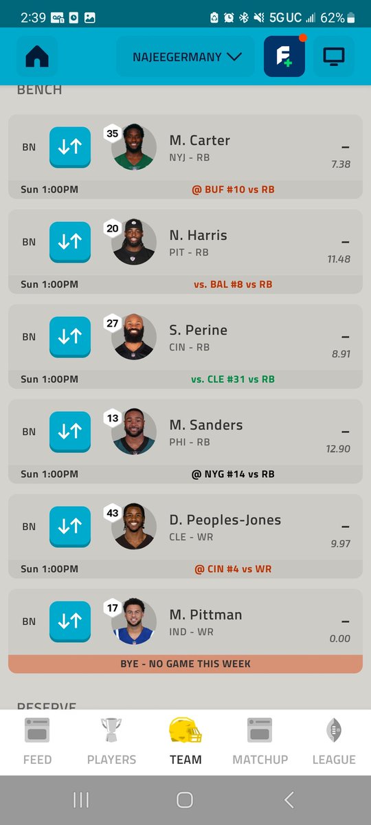 kadosh_chaim's tweet photo. @NFLFantasy Need about 180 points to make the playoffs...any tips? https://t.co/Q3KJMyWWXy