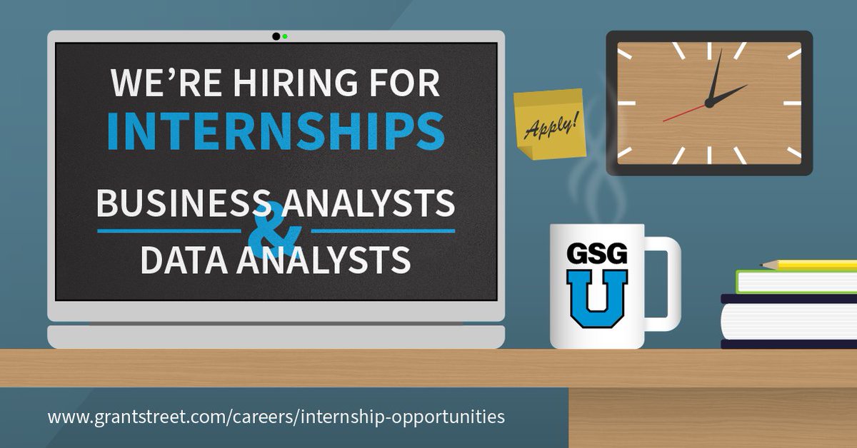 Calling all undergraduates in search of summer 2023 internships - we’re hiring business analyst and data analytics interns! Regardless of your major, we look for driven, motivated, and inquisitive students who are eager to learn and contribute. 

grantstreet.com/careers/intern…
