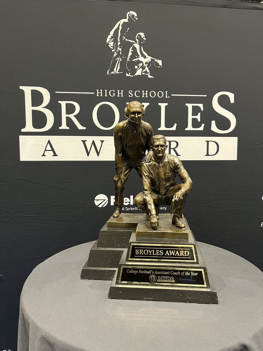 Congratulations Coach Myrvik. Broyles Assistant Coach of the Year High School Division (MN winner)