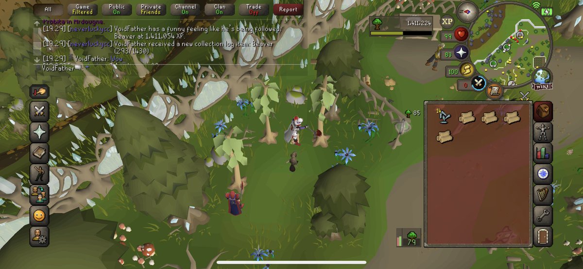 VoidFather_'s tweet photo. just got beaver while cutting teaks on mobile while i’m sick on a medical mission trip to honduras. 2/3 of my pets on mobile. https://t.co/DMOc12skmf