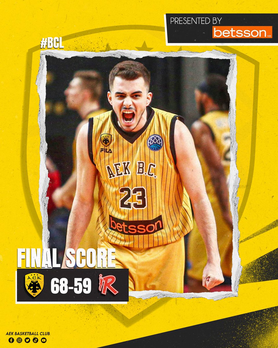 aekbcgr's tweet photo. Win against @PallacReggiana 🚀
🟡 #AEKBC #basketballCL #aekreg ⚫ https://t.co/o58gzNIVKC
