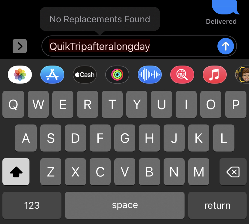 QuikTrip's tweet photo. Well said iPhone. https://t.co/VHsuAkUXA2