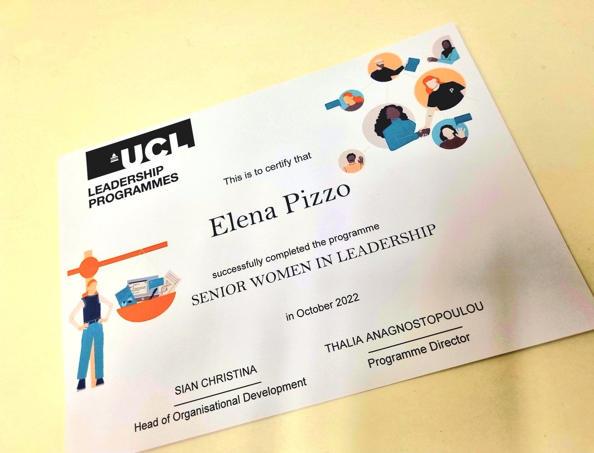 Graduation cerimony today of the Senior Women in Leadership programme.. so empowering and inspirational! Thank you Thalia and Desiré and all the fantastic Women in the programme!! #UCL #UCL_WiL