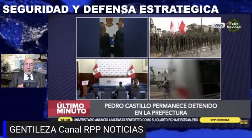 esterencasa's tweet photo. PROCEDIMIENTO DE DETENCION A PEDRO CASTILLO
AHORA: Seguridad y defenza estratégica con @ArturoGrandon
https://t.co/ih42jVHVHX vía @YouTube https://t.co/0dQXMePXz8
