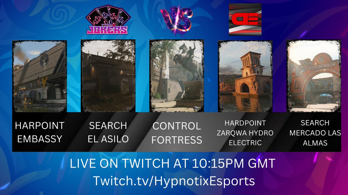 TeamHypnotiX's tweet photo. Hypnotix jokers vs davea academy live tonight 10:15pm gmt
https://t.co/M7OTNrbhGt
#CoDMW2 #CallofDutyModernWarfare2 https://t.co/Q78wow7TNZ