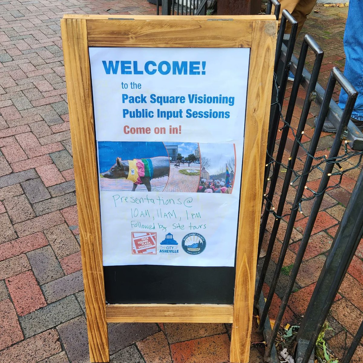 mitchell_silver's tweet photo. Enlightening week as we engaged the community on a vision for #PackSquarePark after the Vance Monument was removed. What's next? #Asheville #publicspacesforall #welcoming #inclusive https://t.co/Nou88poxVA
