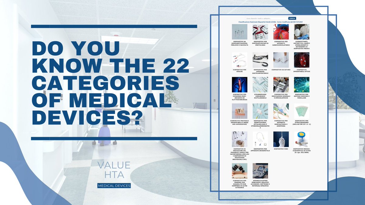 value_hta's tweet photo. Do you know the 22 categories of medical devices?
Do a search on our platform:
Visit the category for your sector:
• get information
• discover new products on the market
• contact manufacturers

https://t.co/GWxuzK28N7

#research #healthcareprofessionals #medicaldevices https://t.co/SOr2Dhx8Qx