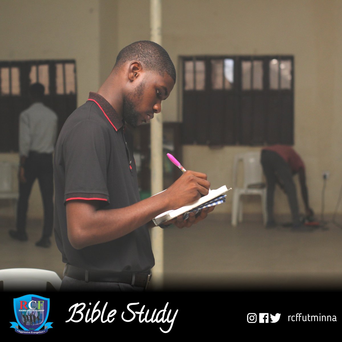 rcffutminna's tweet photo. Bible study meeting
Minis: Bro Elijah
Message: LET YOUR LIGHT SHINE
Text: Matt. 5:13-16
  Light is the visual illumination on objects or scheme as created in picture.
Light for a believer is a condition for spiritual awareness. https://t.co/eiQfOyZdbD