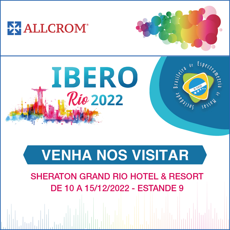 AllcromBrasil's tweet photo. Entre os Dias 10 e 15 de Dezembro Marcaremos Presença na Conferência Ibero Americana de Espectrometria de Massas 2022 - BrMASS.
Venha nos visitar e confira as Novidades para Espectrometria de Massas. Sheraton Grand Rio Hotel &amp; Resort - Estande 9.

Acesse: https://t.co/Rocetof2ea https://t.co/0rV2XDKTHB
