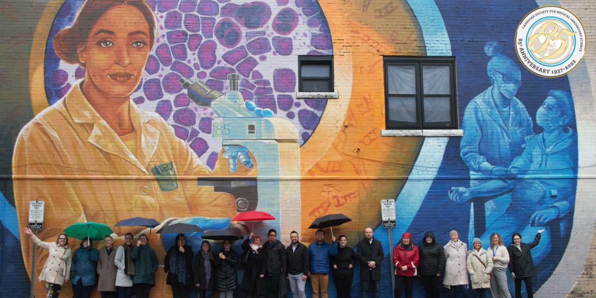 Thank you to the CSMLS Board of Directors for attending our 85th anniversary mural dedication this past Saturday!

The mural is located on 575 King St. E. in Hamilton, Ontario. If you're unable to see it in person, view it digitally here: bit.ly/3FdcFcs