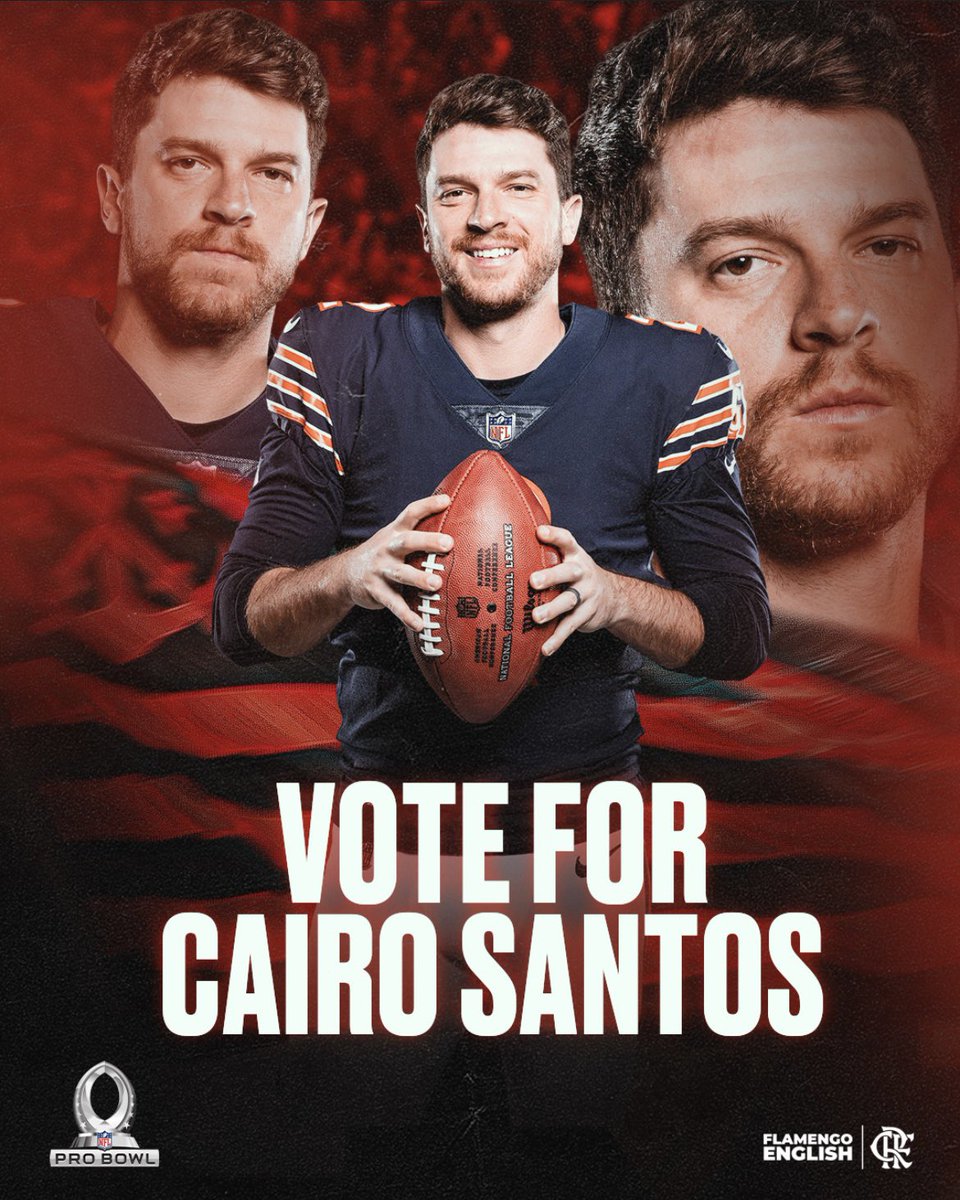 MENGÃO PRO BOWL! 🔴⚫

Let’s help get Cairo Santos, a die-hard Flamengo fan and Brazil’s favorite kicker, to the <a href="/NFL/">NFL</a> Pro Bowl!

1 RT = 1 Vote!

#ProBowlVote Cairo Santos