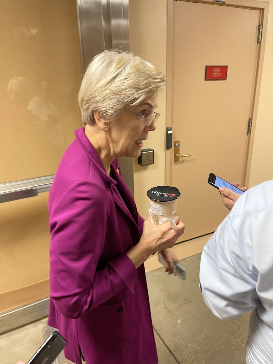 Noted boba enthusiast <a href="/ewarren/">Elizabeth Warren</a>