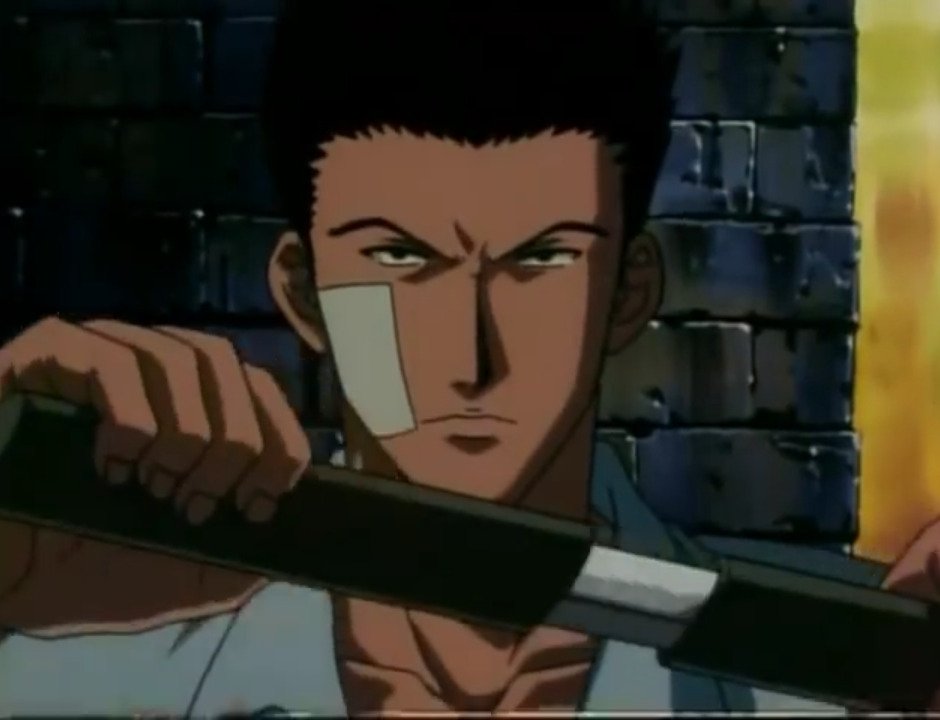 Manga leorio has various switchblades/knives, 1999 leorio uses something close to a tanto knife, 2011 leorio also uses a switchblade but it's a single style. https://t.co/EgTdYZ5YNP 