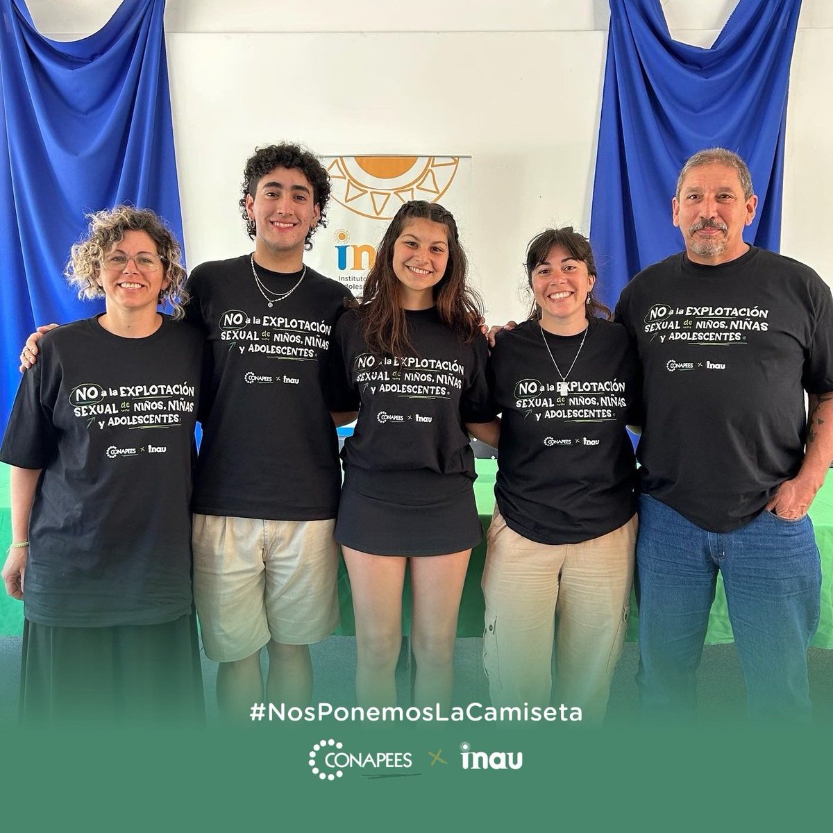 En el marco del Día Nacional contra la explotación sexual de niñas, niños y adolescentes, la Dirección Departamental de <a href="/InauMaldonado/">INAU Maldonado</a> y <a href="/cacmaldonado_/">CAC Maldonado</a> convocaron a una conferencia de prensa con motivo de informar y sensibilizar sobre la temática 🤚🏼#NosPonemosLaCamiseta #7D