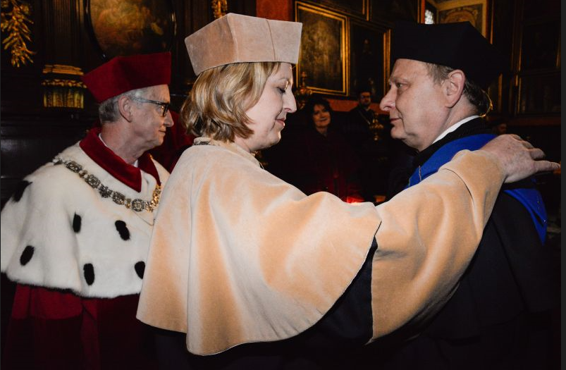 UABDermatology's tweet photo. Please take a moment to congratulate Dr. Andrzej Slominski! He received his Doctorate Honoris Causa from Jagiellonian University as well as being inducted into the Polish Academy of Arts and Sciences. The induction was held at the Polish Embassy in Washington D.C. @UABHeersink https://t.co/Ad5woD0nlm