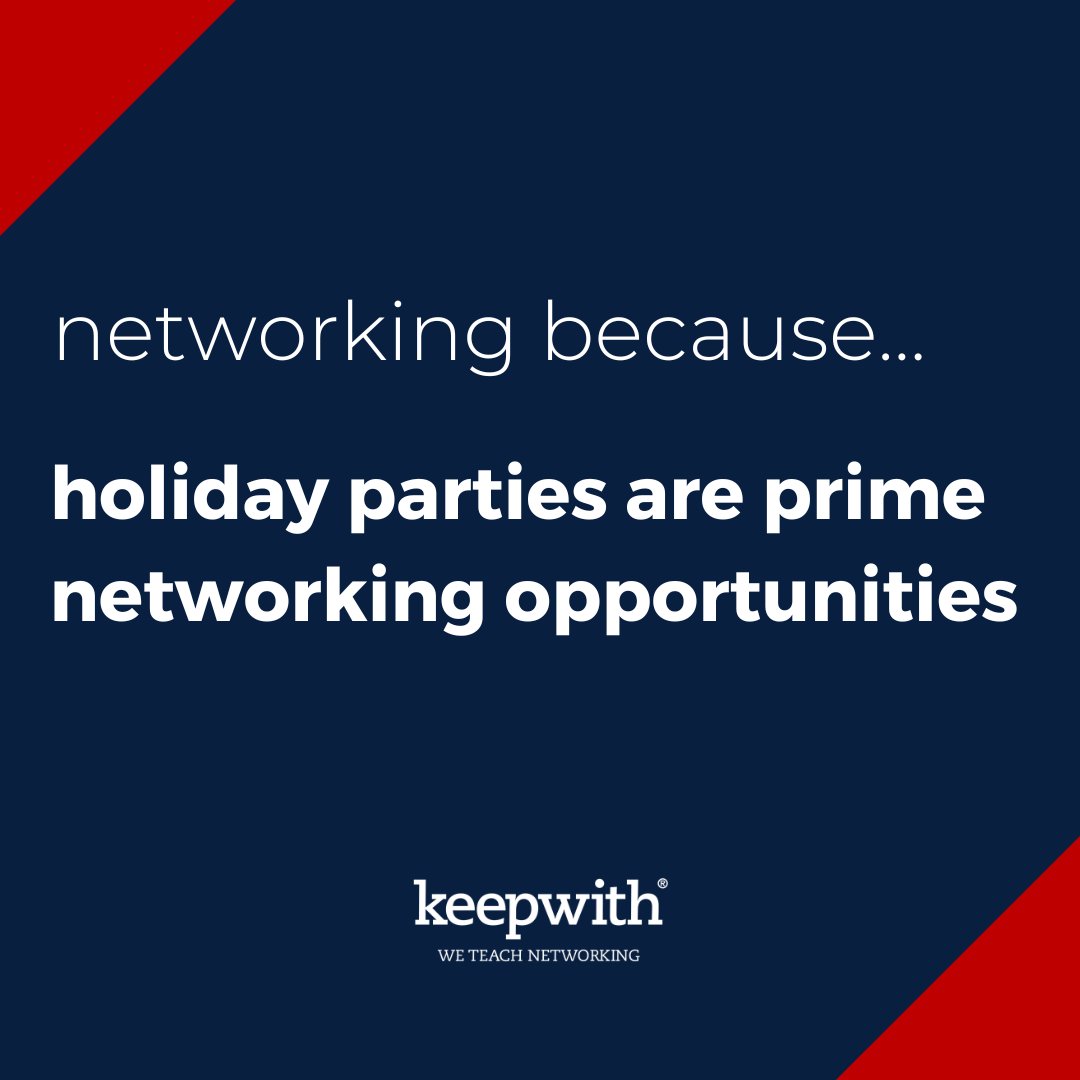 keepwithnetwork's tweet photo. Personal holiday parties and professional holiday events are opportunities to make new connections through conversation and shared interests. 

Visit https://t.co/QotJHGBDAi for more info. 

#keepwith #keepwithnetworking #realnetworkingpoweredup https://t.co/krDolxPpVh