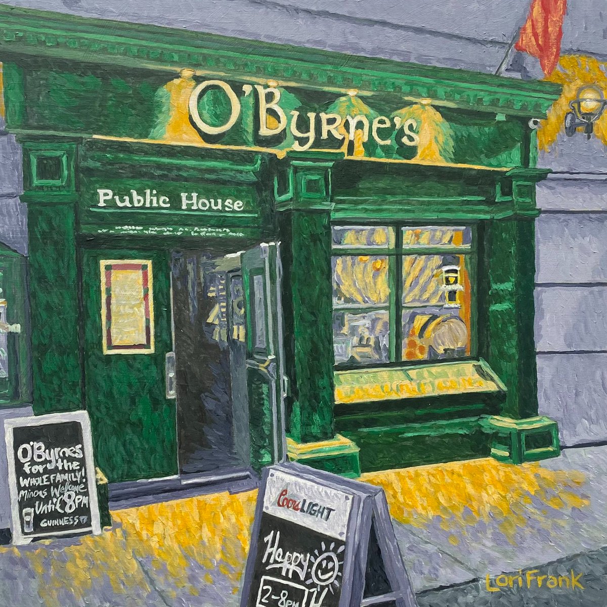 Have you seen @originalcanvas1's series of #OldStrathcona icons at night? A perfect gift for #yegFood and #yegBeer fans.