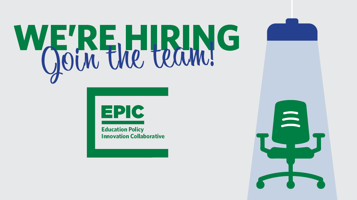 EPICedpolicy's tweet photo. 📢 ANNOUNCEMENT! EPIC is recruiting postdocs for the next academic year. We’re looking for two excellent quantitative scholars interested in working with us and our policy partners on #ReserachWithConsequence. Apply at: https://t.co/YPtDjvnjXL https://t.co/43ChpNzsQt
