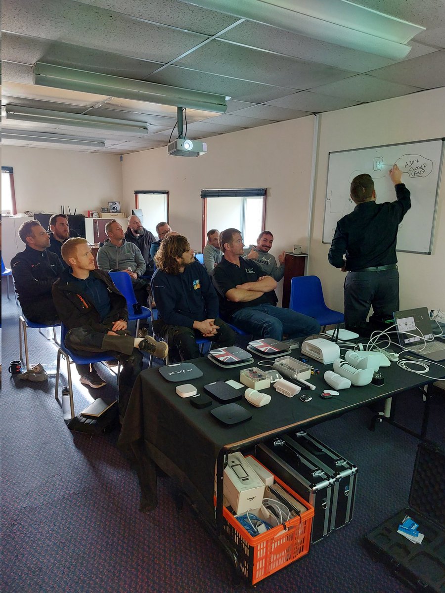 Another week, another free training session held <a href="/Eurosatwestern/">Eurosat Western</a> Thanks to Peter Harris for giving our customers a product overview of all the latest technology on offer from <a href="/ajaxalarms/">Ajax Alarms</a> 

#security
#securityalarms 
#CCTV 
#eurosatwestern 
#tradeonly

eurosatwestern.co.uk