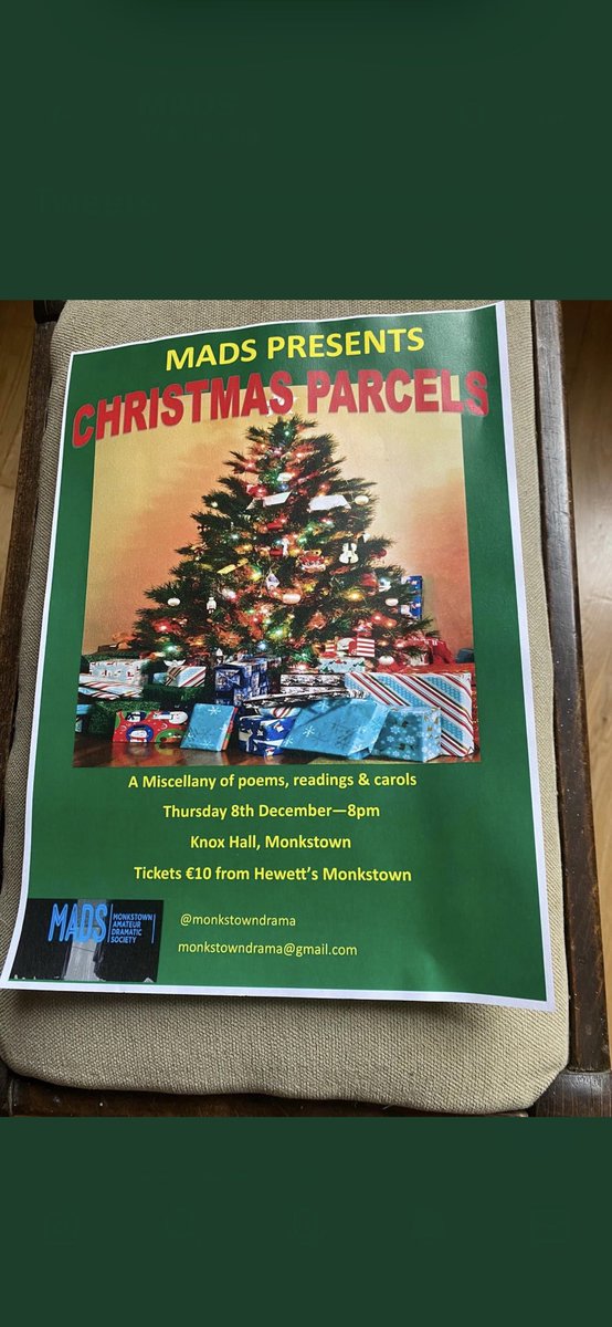 Please support .. great night promised. Open at 6am for last minute ticket sales. #SupportLocalDrama #Monkstowm