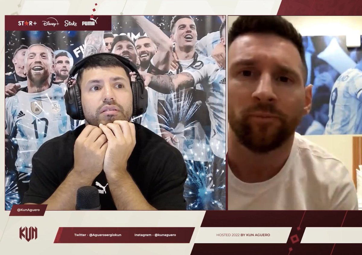 Kun: "¿En dónde están?"
Lionel: "En nuestra pieza".

🥹 No voy a llorar solo