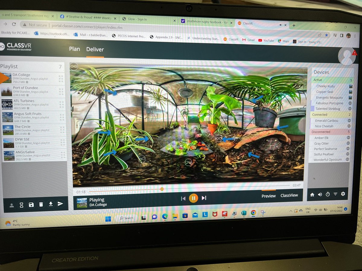 FATech_Ed's tweet image. Our Hub 3 class getting a wee virtual tour of @dundee_angus college courtesy of @DYWTayCities with fantastic quality 360 playlist exploring their campus, workshops and work related courses #VRARinEdu @classvr