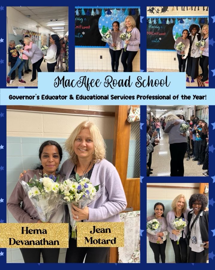 Isha Pancholi (@mspancholi_ftps) on Twitter photo Congratulations to our Governor's Educator of the year, Mrs. Jean Motard and our Educational Services Professional of the year, Ms. Hema Devanthan. We are so proud of you both for your hard work and dedication to MacAfee's staff and students! <a href="/MAC_FTPSchool/">Karen Adams</a> Congratulations to our Governor's Educator of the year, Mrs. Jean Motard and our Educational Services Professional of the year, Ms. Hema Devanthan. We are so proud of you both for your hard work and dedication to MacAfee's staff and students! <a href="/MAC_FTPSchool/">Karen Adams</a>