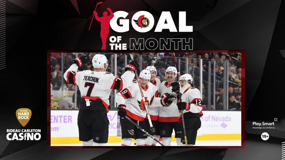 Time is running out to vote for the November #Sens Goal of the Month, presented by @rideaucasino! 
 
VOTE for #SensGOTM: ottsens.com/3A9Ubbh