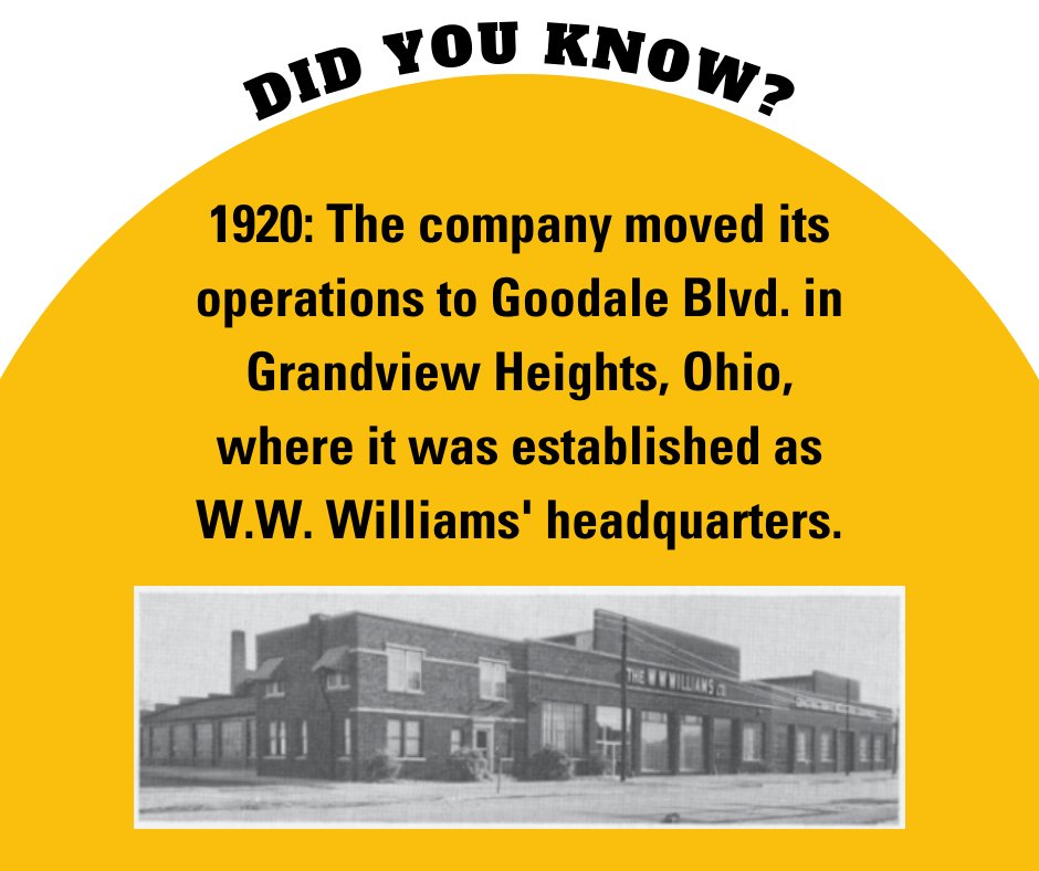 Check out this fun W.W. Williams history fact from the 1920's! #110years #anniversary