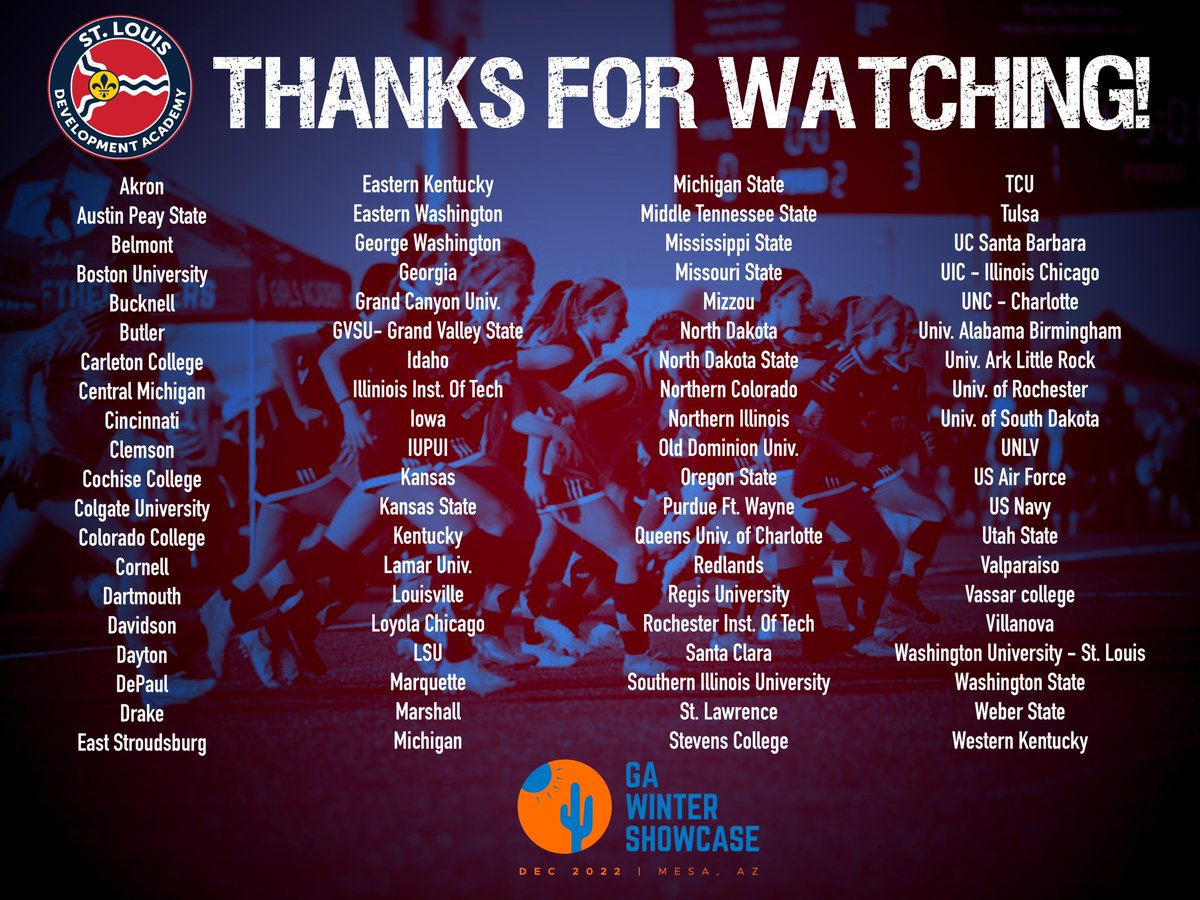 StLouisDAsoccer (@stldasoccer) on Twitter photo THANK YOU to all the coaches! ❤️👍⚽️ We appreciate you!
<a href="/GAcademyLeague/">Girls Academy</a>
<a href="/ImCollegeSoccer/">College Soccer Truth ™</a> <a href="/ImYouthSoccer/">ECNL/GA/Recruiting/College Soccer</a> <a href="/Stlda07GA/">Stlda_07GA</a> <a href="/stl2010g2/">STL DA - Navy 2010G</a> <a href="/06Sporting/">STLDA 06 Girls Academy</a> @05SportingStl <a href="/08Academy/">STLDA 2008 GA</a> @STLDAFutures THANK YOU to all the coaches! ❤️👍⚽️ We appreciate you!
<a href="/GAcademyLeague/">Girls Academy</a>
<a href="/ImCollegeSoccer/">College Soccer Truth ™</a> <a href="/ImYouthSoccer/">ECNL/GA/Recruiting/College Soccer</a> <a href="/Stlda07GA/">Stlda_07GA</a> <a href="/stl2010g2/">STL DA - Navy 2010G</a> <a href="/06Sporting/">STLDA 06 Girls Academy</a> @05SportingStl <a href="/08Academy/">STLDA 2008 GA</a> @STLDAFutures