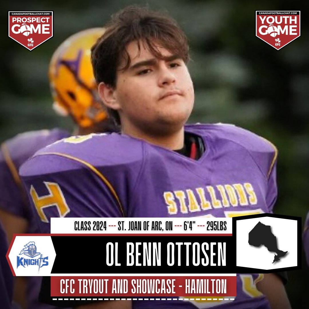 chatfootball's tweet photo. #CFCTS Feature: Class 2024 OT @bennottosen ready to test his abilities in Hamilton ... https://t.co/5aDLNB32yL
"My grandparents live in Edmonton and have never seen me play. It'd be incredible for them to have the opportunity to watch."
REGISTER HERE ▶️ https://t.co/DLXcsrzh6R https://t.co/p0PyRRrtlq