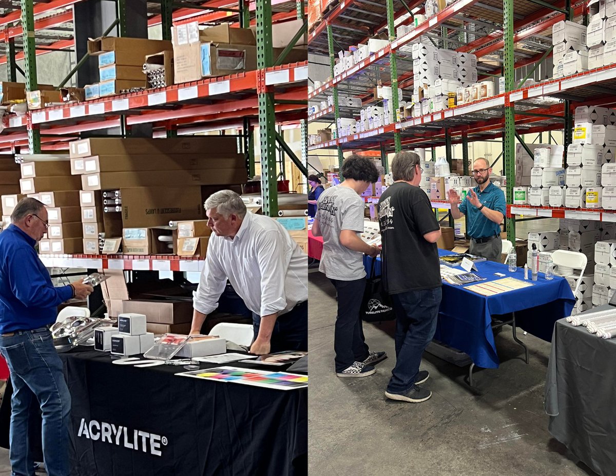 It is always a good day when there is a @TubeliteCompany Open House! We were in Ft. Lauderdale yesterday next to Acrylite and Signcomp while representing our other manufacturer partners!

#manufacturersrep #signindustry #solutionprovider