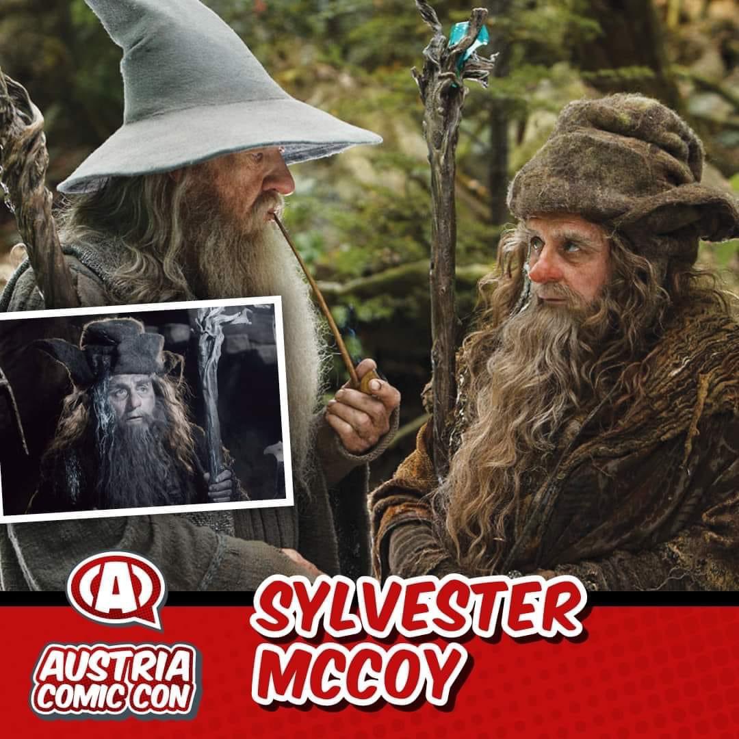 GUEST ANNOUNCEMENT #AustriaComicCon #SylvesterMcCoy #TheHobbit #DrWho 

Wels, Austria
 3 - 4 June 2023

austriacomiccon.com/tickets/