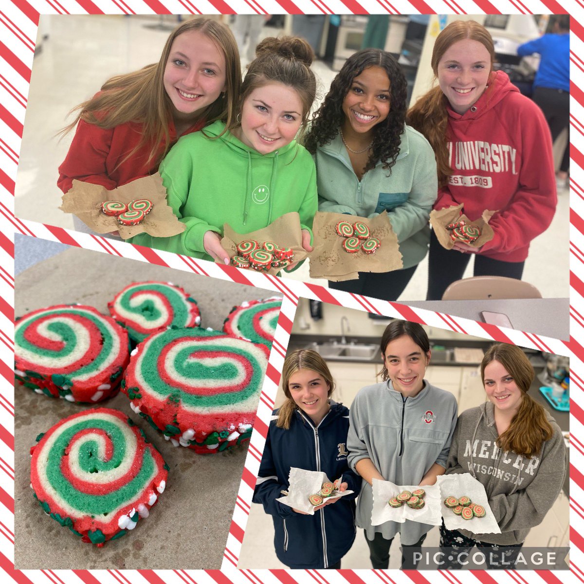LHS210Wilcoxen's tweet photo. Christmas Pinwheel Cookies 🎄🥰 #FoodPrep #CookieUnit #WeAreLemont https://t.co/SePIUvBa8n