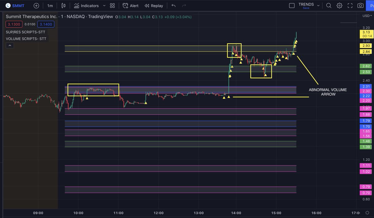 scriptstotrade's tweet photo. Finally $SMMT got out of the sideways action with #abnormalvolume
#PIVOTS_PRO gave us a better picture of what was going on.
We showed it before it happened and it definitely needed abnormal volume to get out of there.
Beautiful

https://t.co/A33UxhgoRb
$MMAT $SPY https://t.co/FASFFItdLz